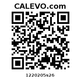 Calevo.com Preisschild 1220205s26