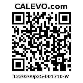 Calevo.com Preisschild 1220209p25-001710-W