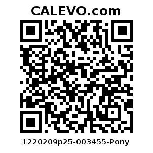 Calevo.com Preisschild 1220209p25-003455-Pony