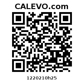 Calevo.com Preisschild 1220210h25