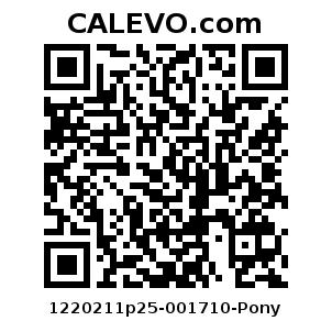 Calevo.com Preisschild 1220211p25-001710-Pony