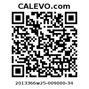 Calevo.com Preisschild 2013366w25-009000-34