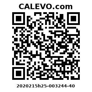 Calevo.com Preisschild 2020215h25-003244-40