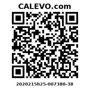 Calevo.com Preisschild 2020215h25-007380-38