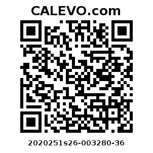 Calevo.com Preisschild 2020251s26-003280-36