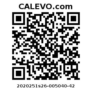 Calevo.com Preisschild 2020251s26-005040-42