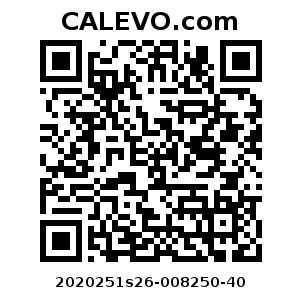 Calevo.com Preisschild 2020251s26-008250-40