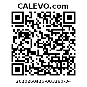 Calevo.com Preisschild 2020260s26-003280-34