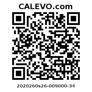 Calevo.com Preisschild 2020260s26-009000-34