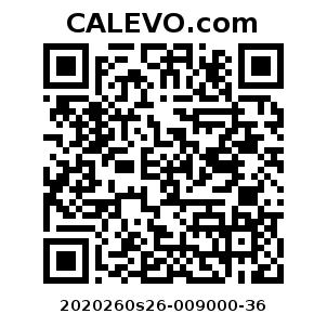 Calevo.com Preisschild 2020260s26-009000-36