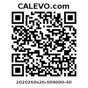Calevo.com Preisschild 2020260s26-009000-40