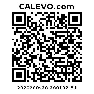 Calevo.com Preisschild 2020260s26-260102-34