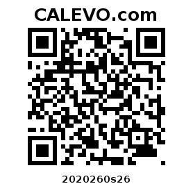 Calevo.com Preisschild 2020260s26