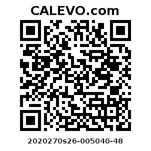 Calevo.com Preisschild 2020270s26-005040-48