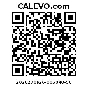 Calevo.com Preisschild 2020270s26-005040-50