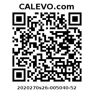 Calevo.com Preisschild 2020270s26-005040-52