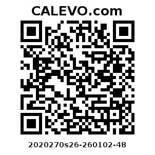 Calevo.com Preisschild 2020270s26-260102-48