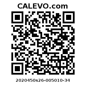 Calevo.com Preisschild 2020450s26-005010-34