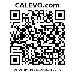 Calevo.com Preisschild 2020450s26-260402-36