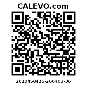 Calevo.com Preisschild 2020450s26-260403-36
