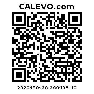 Calevo.com Preisschild 2020450s26-260403-40