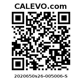 Calevo.com Preisschild 2020650s26-005006-S