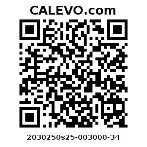 Calevo.com Preisschild 2030250s25-003000-34