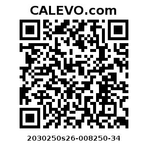 Calevo.com Preisschild 2030250s26-008250-34