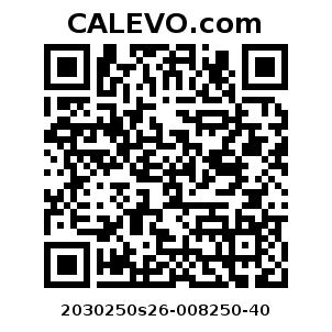 Calevo.com Preisschild 2030250s26-008250-40