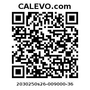 Calevo.com Preisschild 2030250s26-009000-36