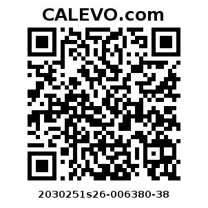 Calevo.com Preisschild 2030251s26-006380-38