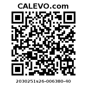 Calevo.com Preisschild 2030251s26-006380-40
