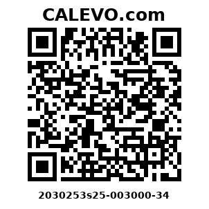 Calevo.com Preisschild 2030253s25-003000-34