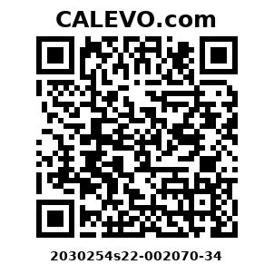 Calevo.com Preisschild 2030254s22-002070-34