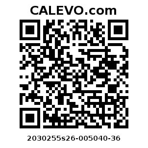 Calevo.com Preisschild 2030255s26-005040-36