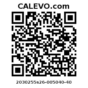 Calevo.com Preisschild 2030255s26-005040-40