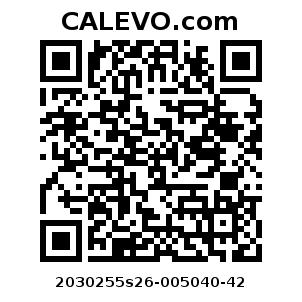 Calevo.com Preisschild 2030255s26-005040-42
