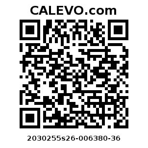 Calevo.com Preisschild 2030255s26-006380-36