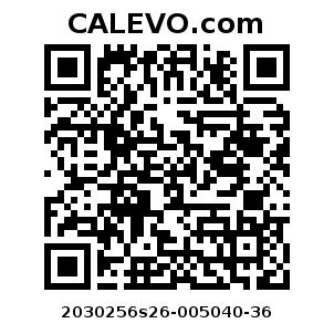 Calevo.com Preisschild 2030256s26-005040-36
