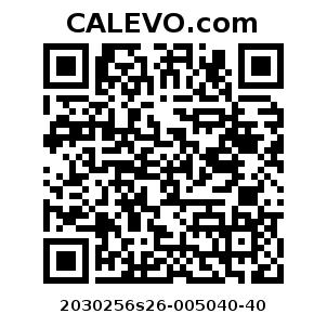 Calevo.com Preisschild 2030256s26-005040-40