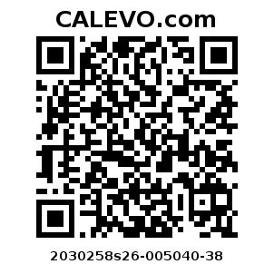 Calevo.com Preisschild 2030258s26-005040-38