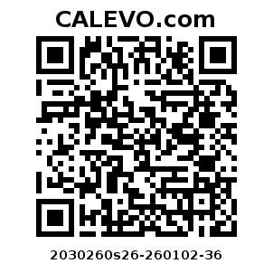 Calevo.com Preisschild 2030260s26-260102-36