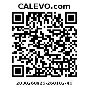 Calevo.com Preisschild 2030260s26-260102-40