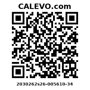 Calevo.com Preisschild 2030262s26-005610-34