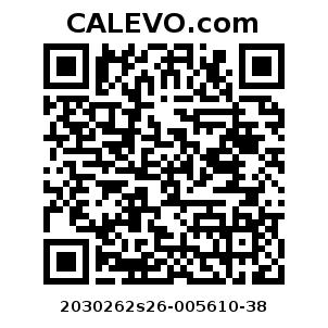 Calevo.com Preisschild 2030262s26-005610-38