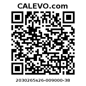 Calevo.com Preisschild 2030265s26-009000-38