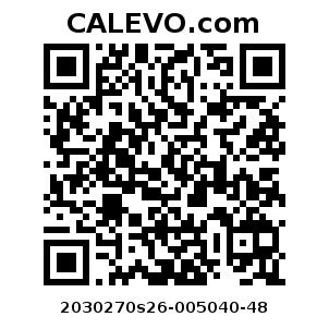 Calevo.com Preisschild 2030270s26-005040-48