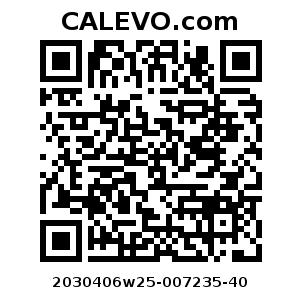 Calevo.com Preisschild 2030406w25-007235-40