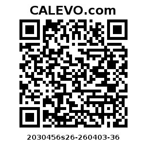 Calevo.com Preisschild 2030456s26-260403-36