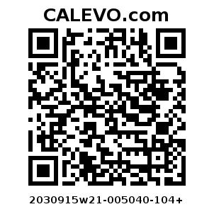 Calevo.com Preisschild 2030915w21-005040-104+